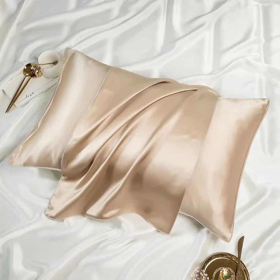 Luxury Beige Silk Pillowcase